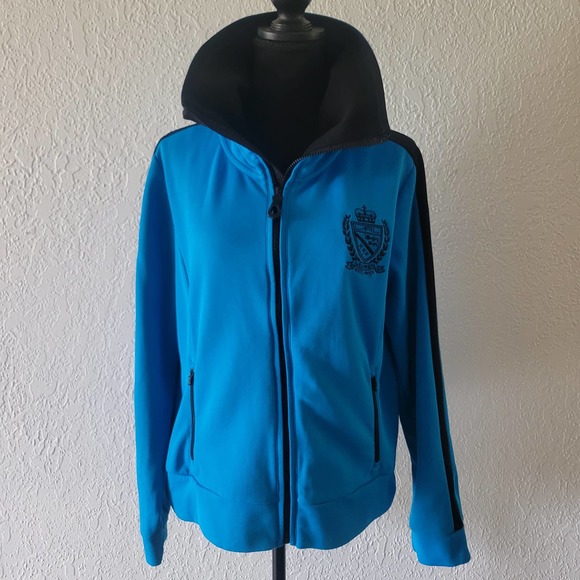 Lauren Ralph Lauren Womens Cropped Knit Full Zip Active Jacket✨️sz L - Picture 2 of 16